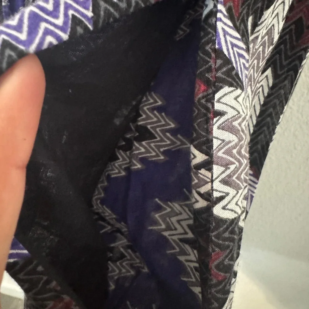Free People Sleeveless Mini Dress‎ S Purple Geometric Aztec Print V-Neck Boho